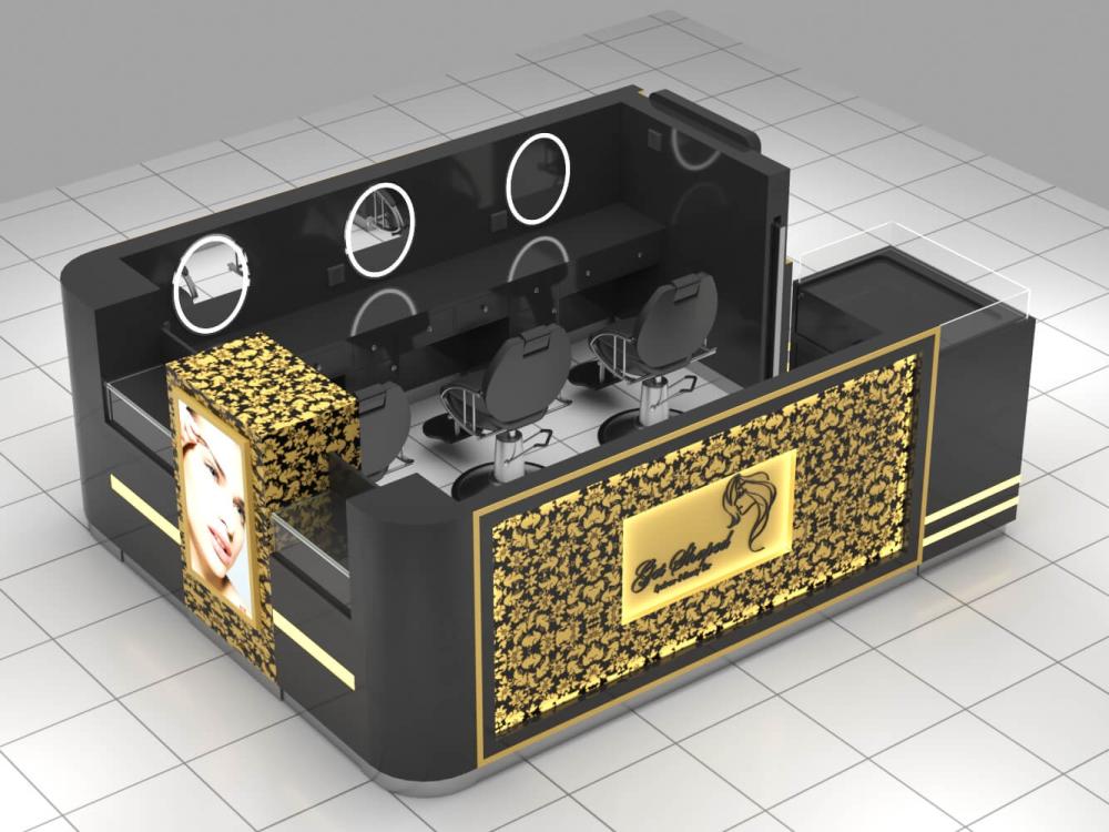 eyebrow threading kiosk