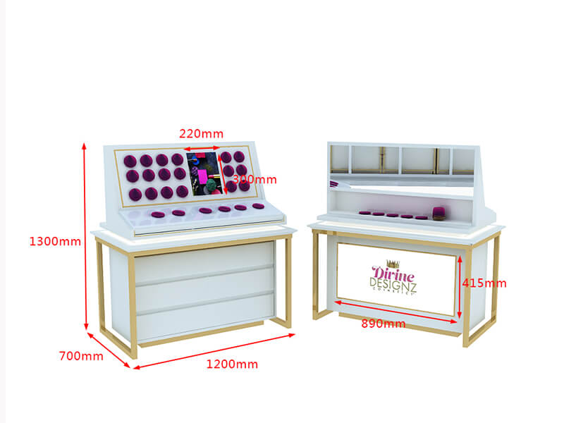 premium custom cosmetic display counters