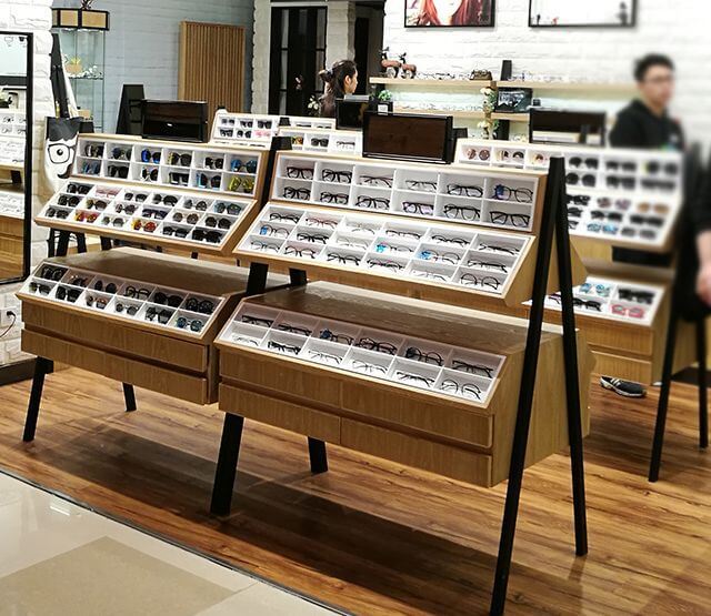 sunglasses store display showcase