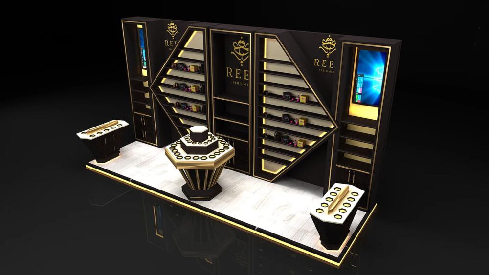 perfume kiosk