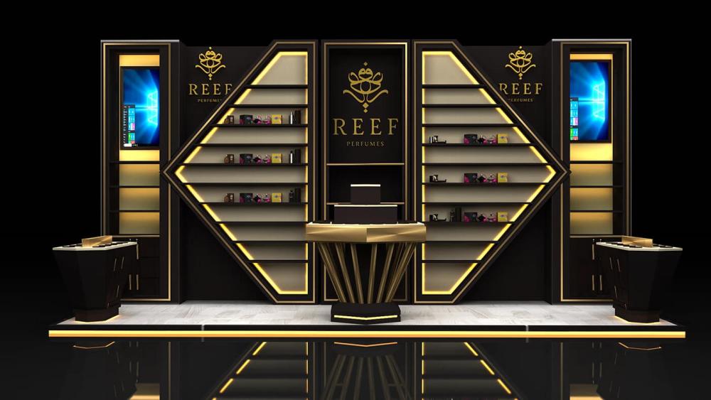 perfume kiosk