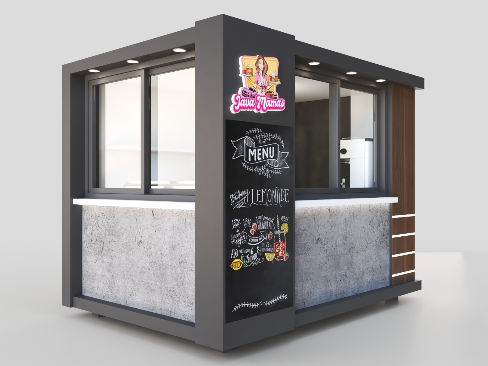 outdoor food kiosk