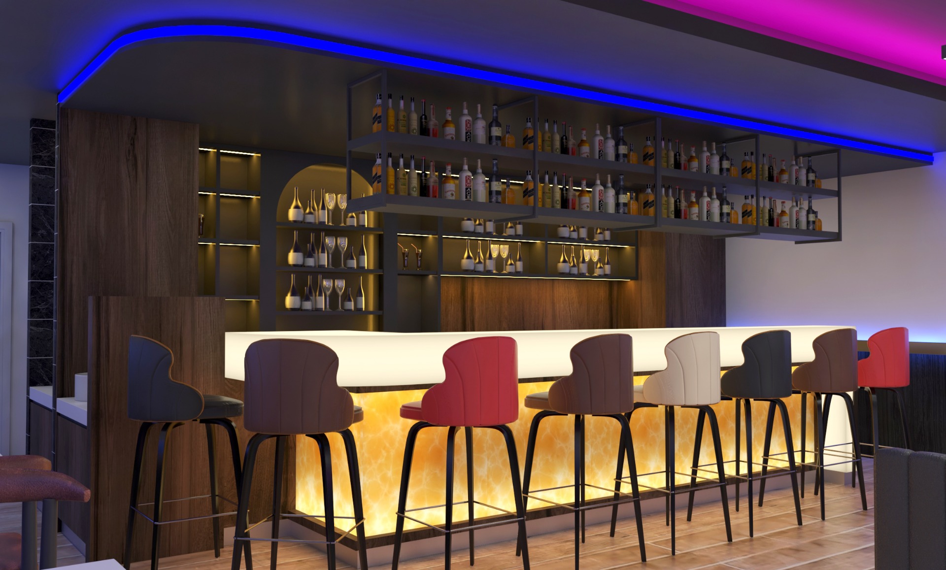 bar area