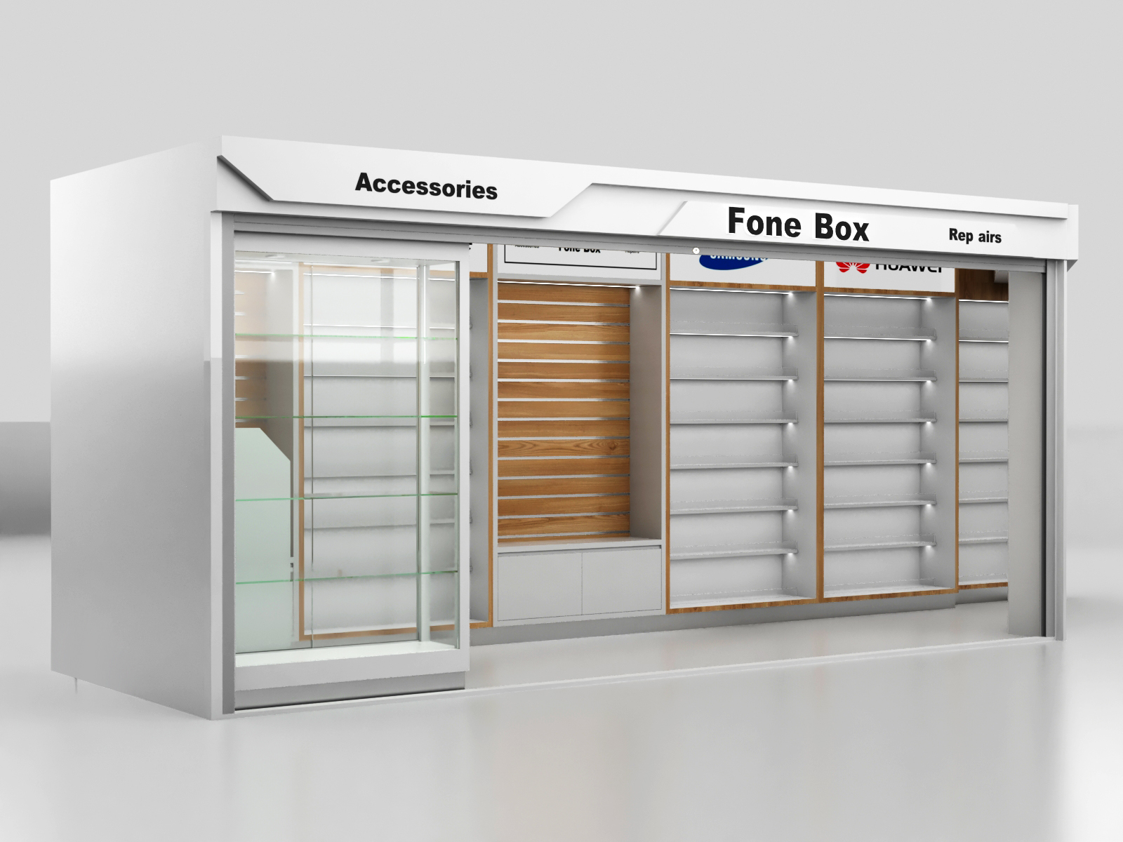 Phone Accessories Display Showcase