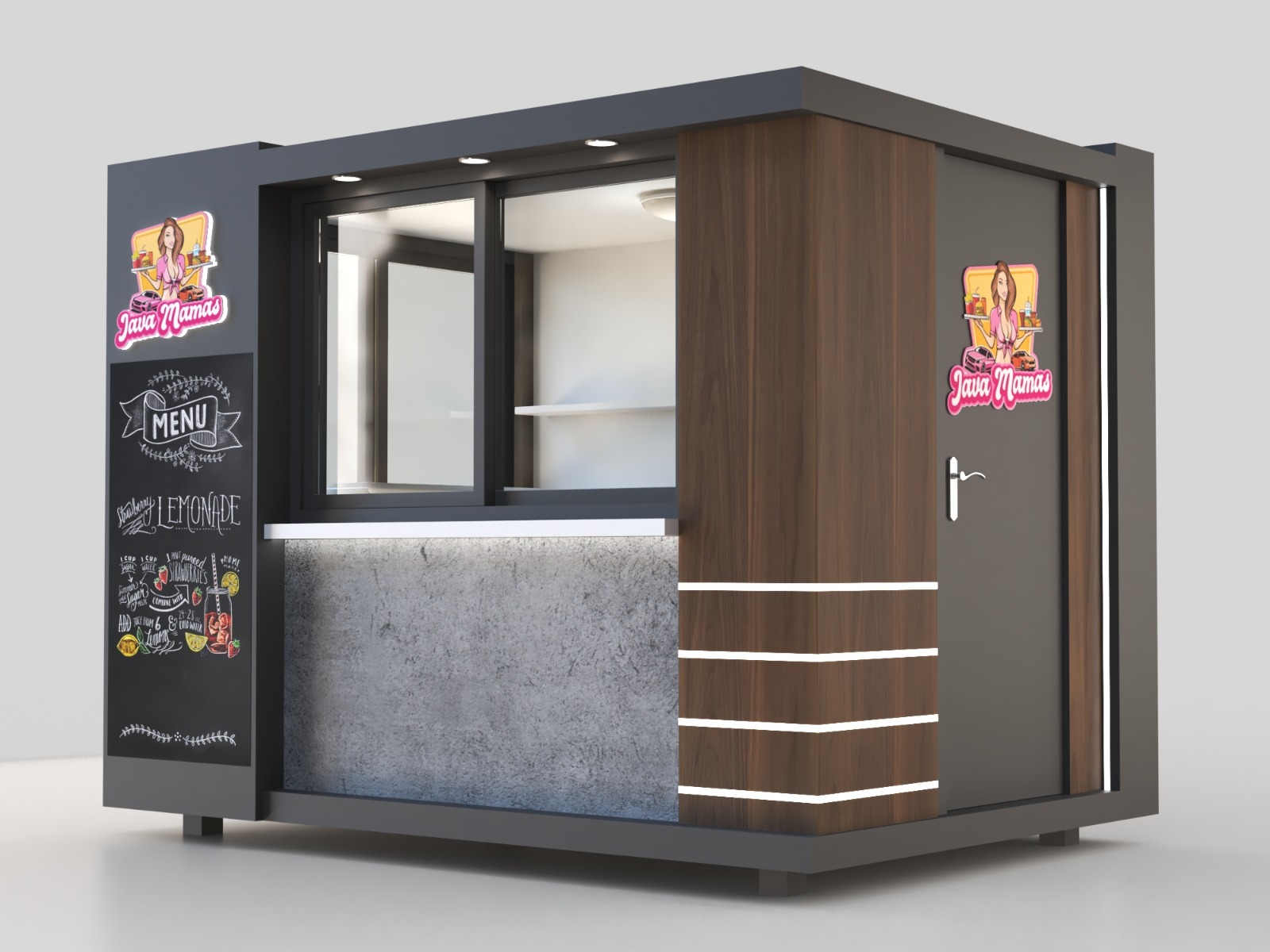 outdoor food kiosk