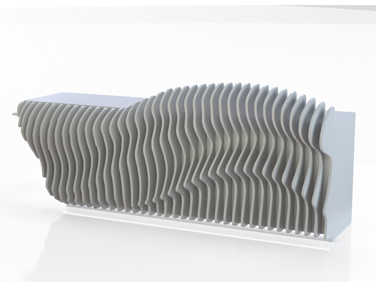 Special Shape Reception Desk 