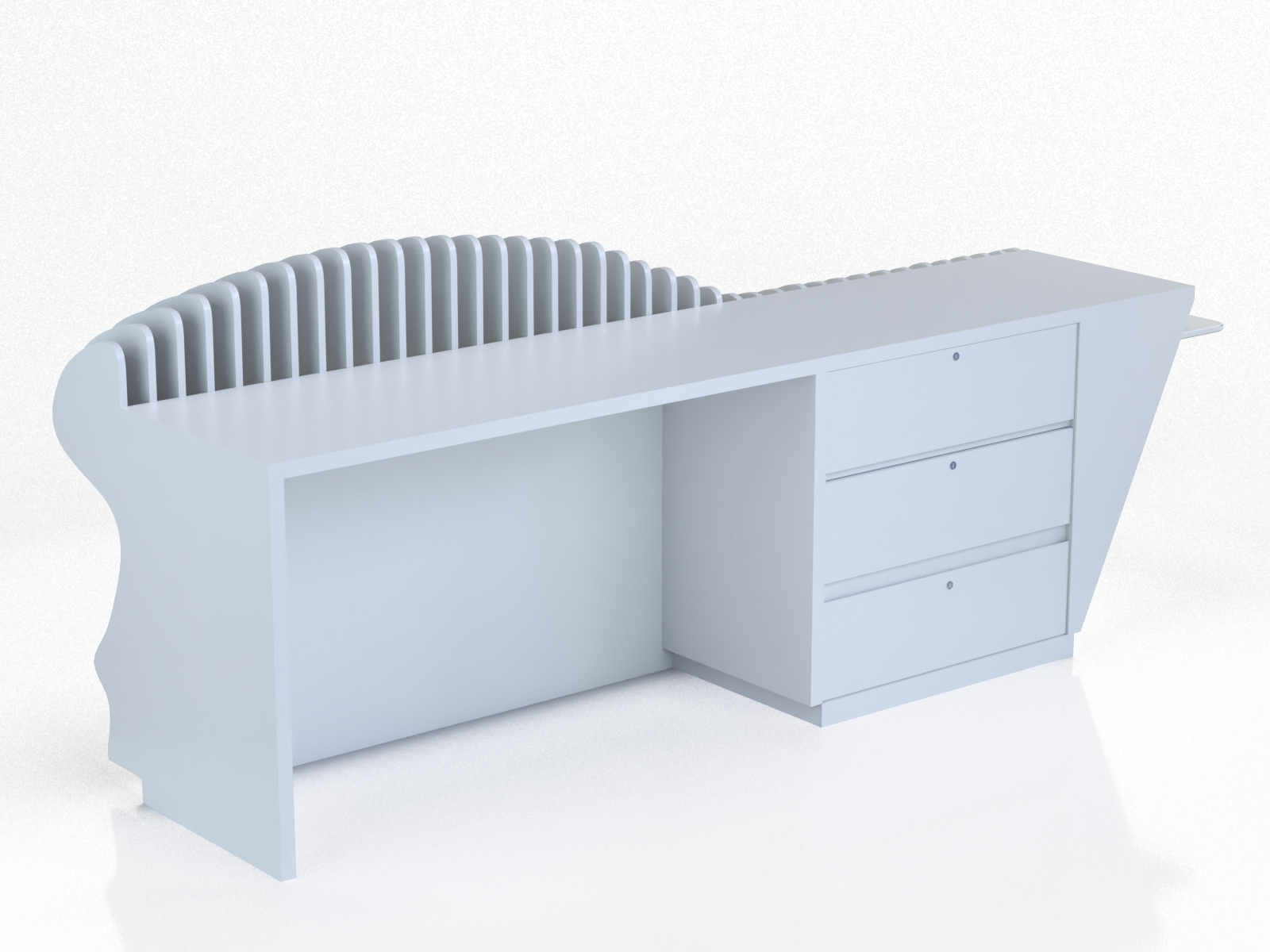 Special Shape Reception Desk 