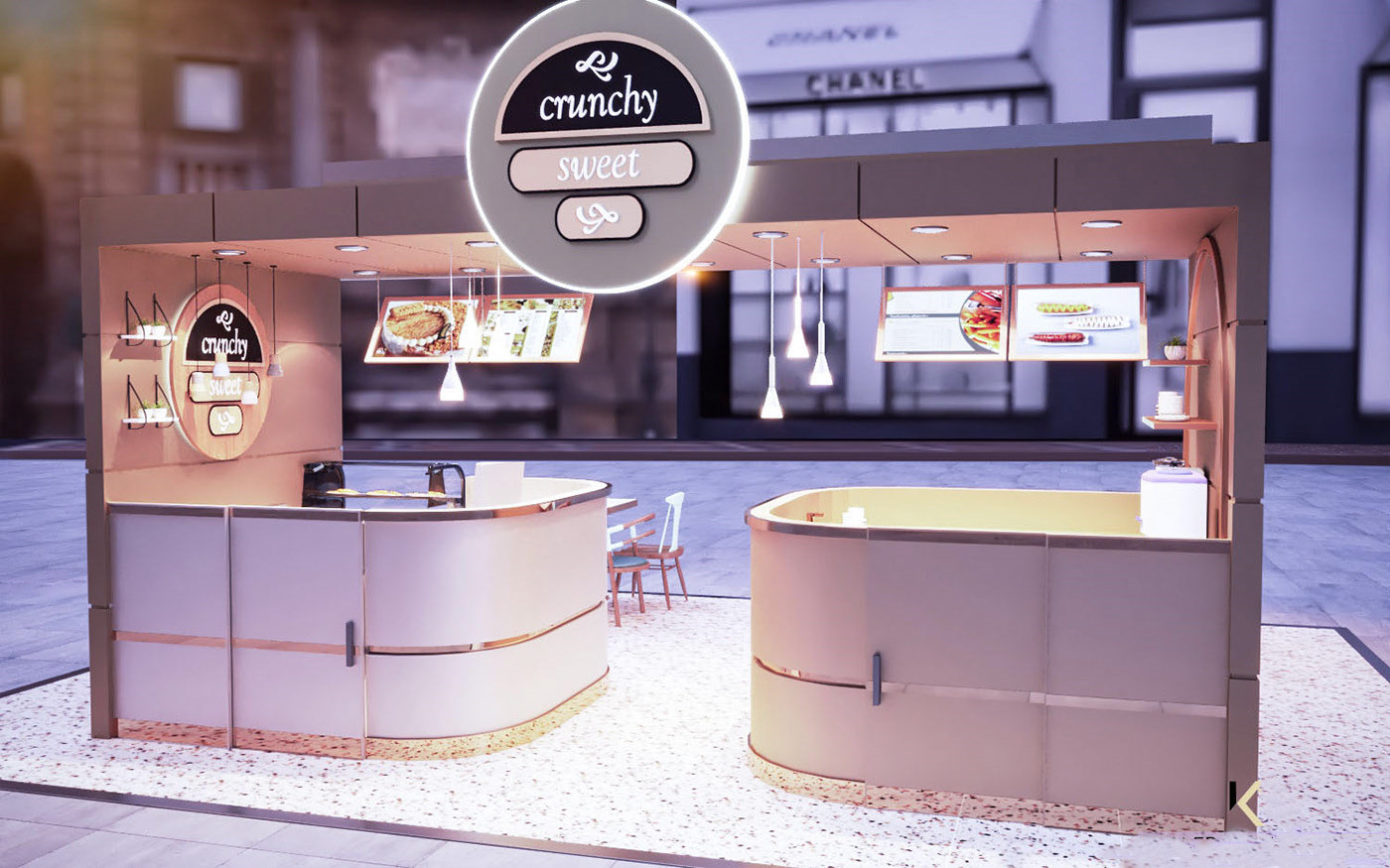 Small Restaurant Outdoor Booth