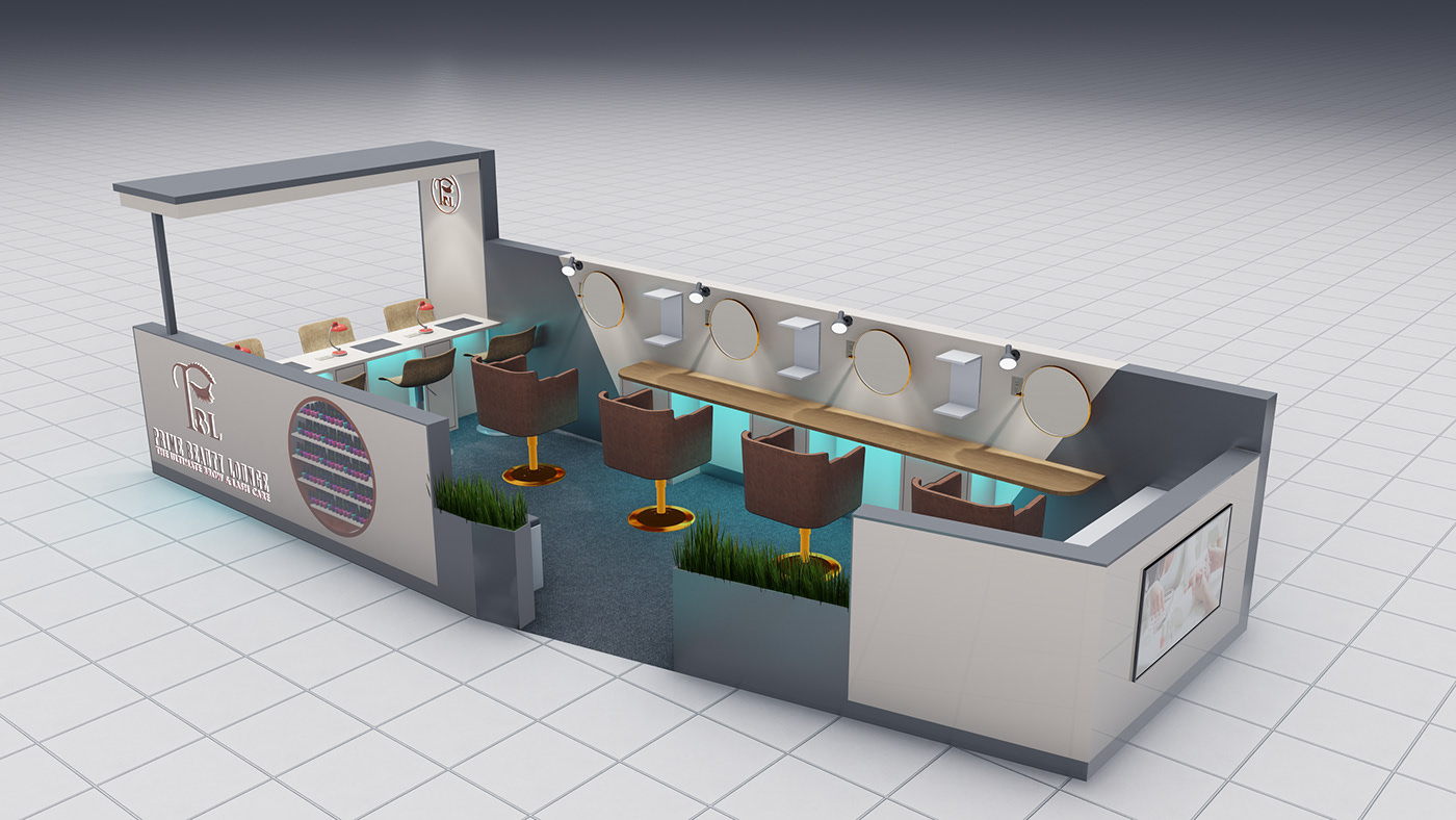 Open Beauty Salon Kiosk