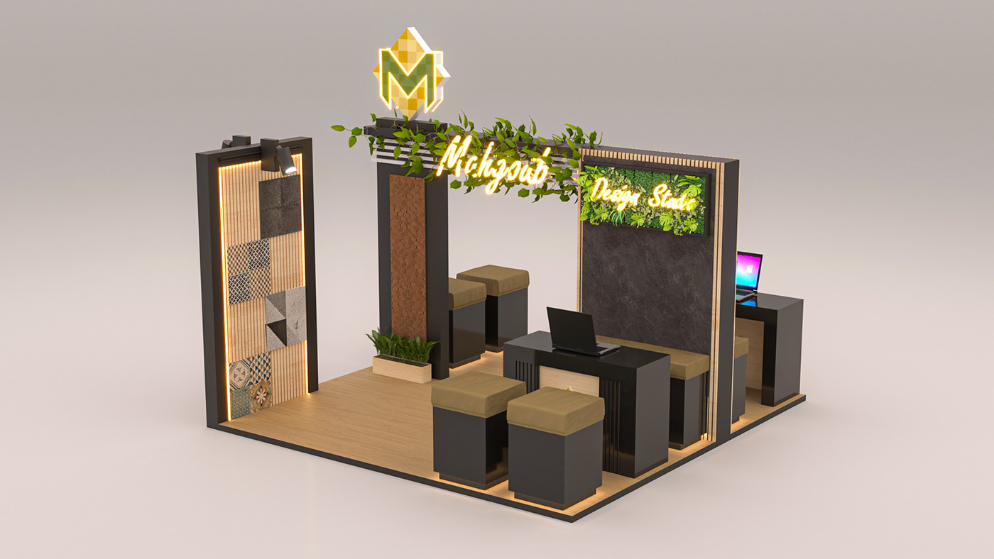 Custom Flooring Standing Booth 