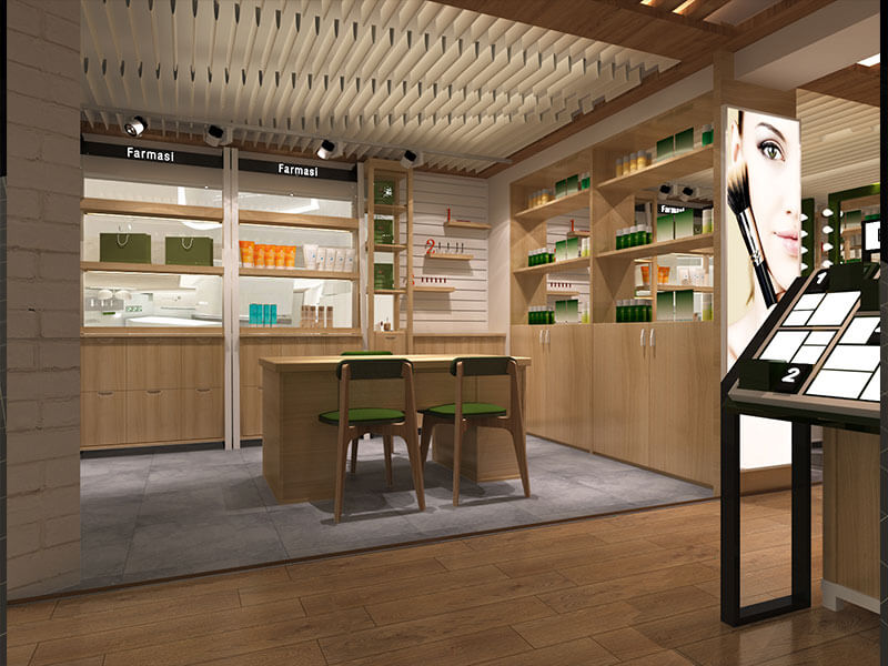 cosmetic display rack
