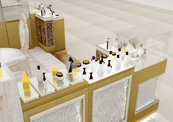 Elegant Perfume Kiosk 