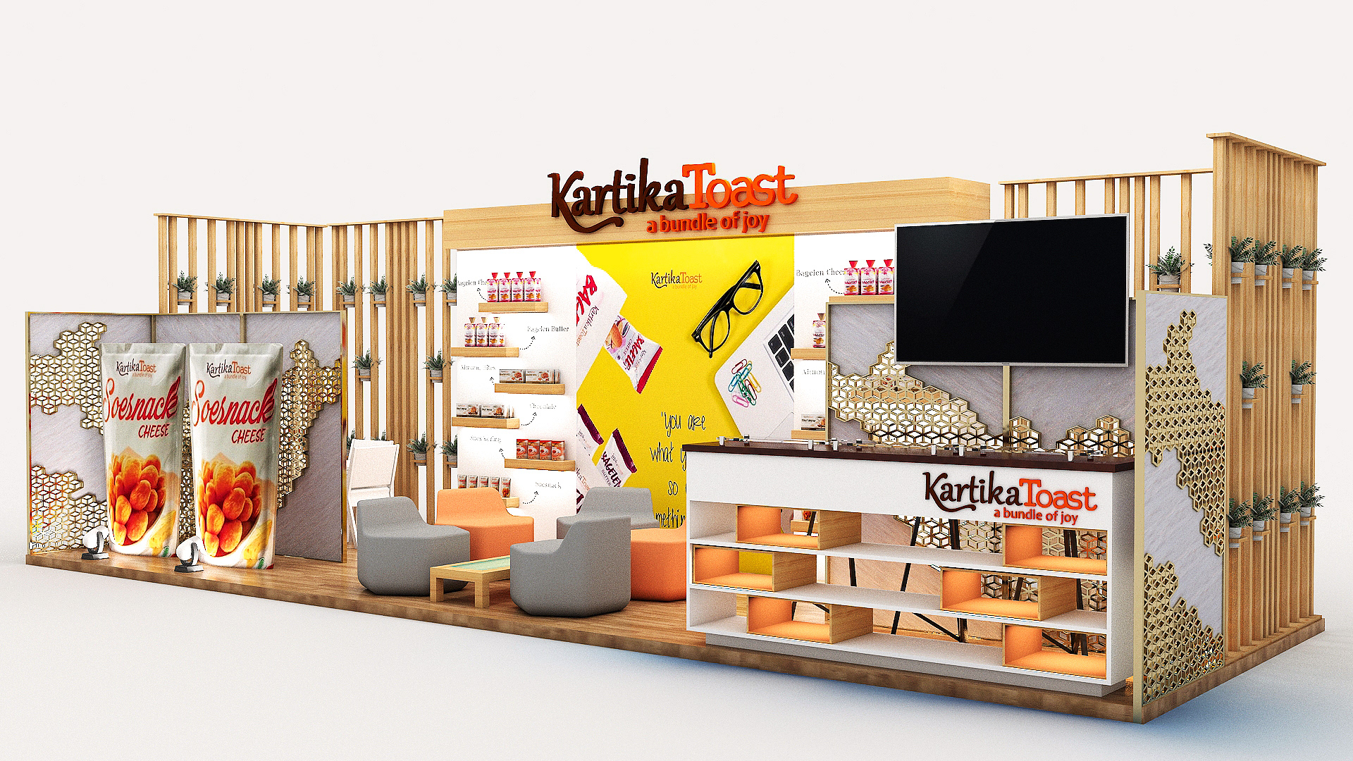 Pop-up Cheese Food Kiosk