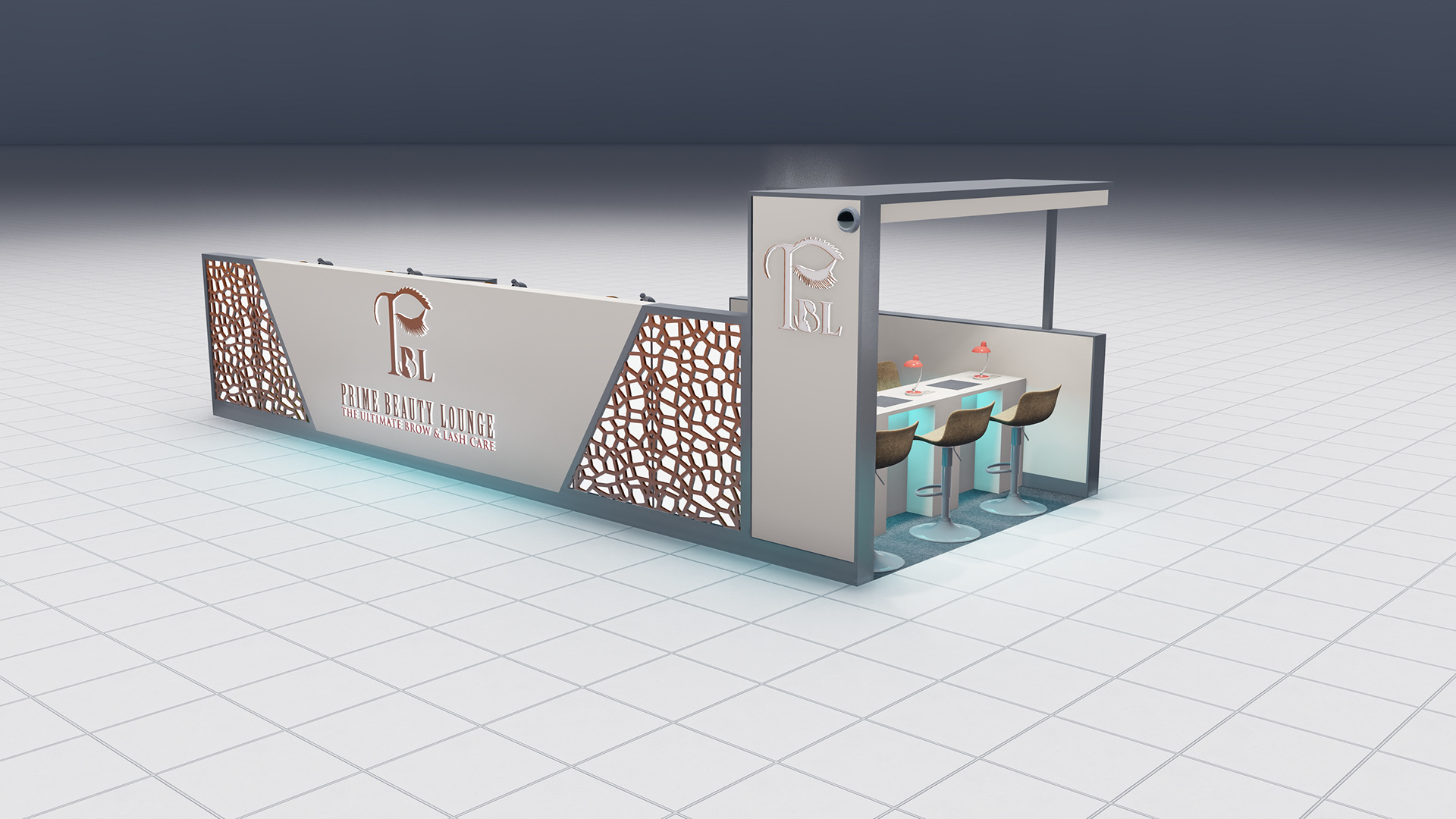 Open Beauty Salon Kiosk