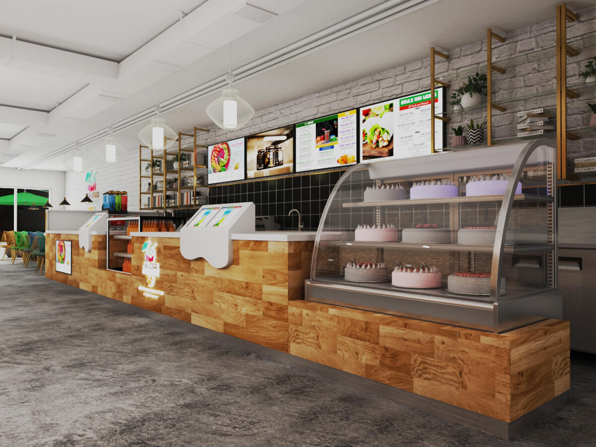 Juice bar counter