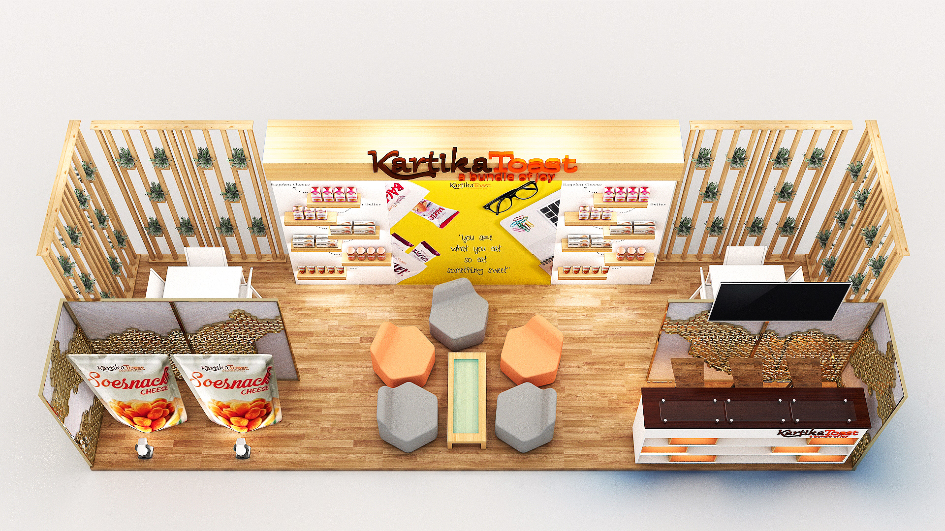 Pop-up Cheese Food Kiosk