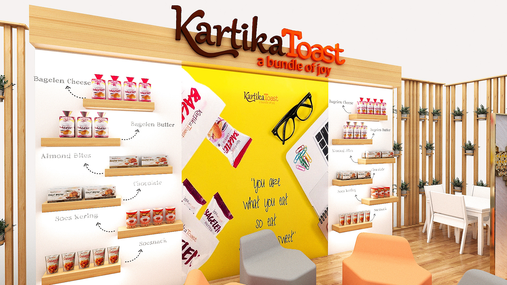 Pop-up Cheese Food Kiosk
