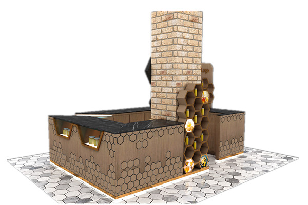 New Honey Kiosk 3D Design 