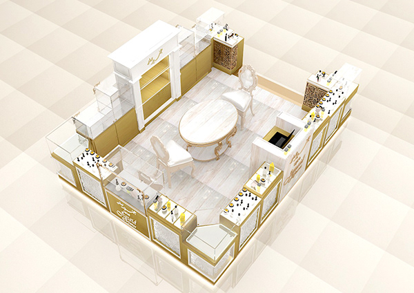 Elegant Perfume Kiosk 