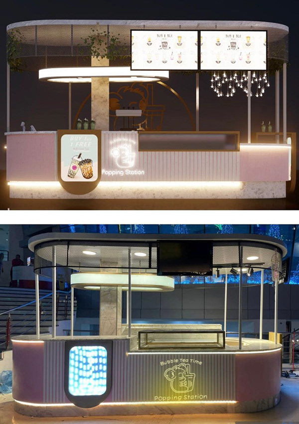 Upscale Bubble Tea Kiosk