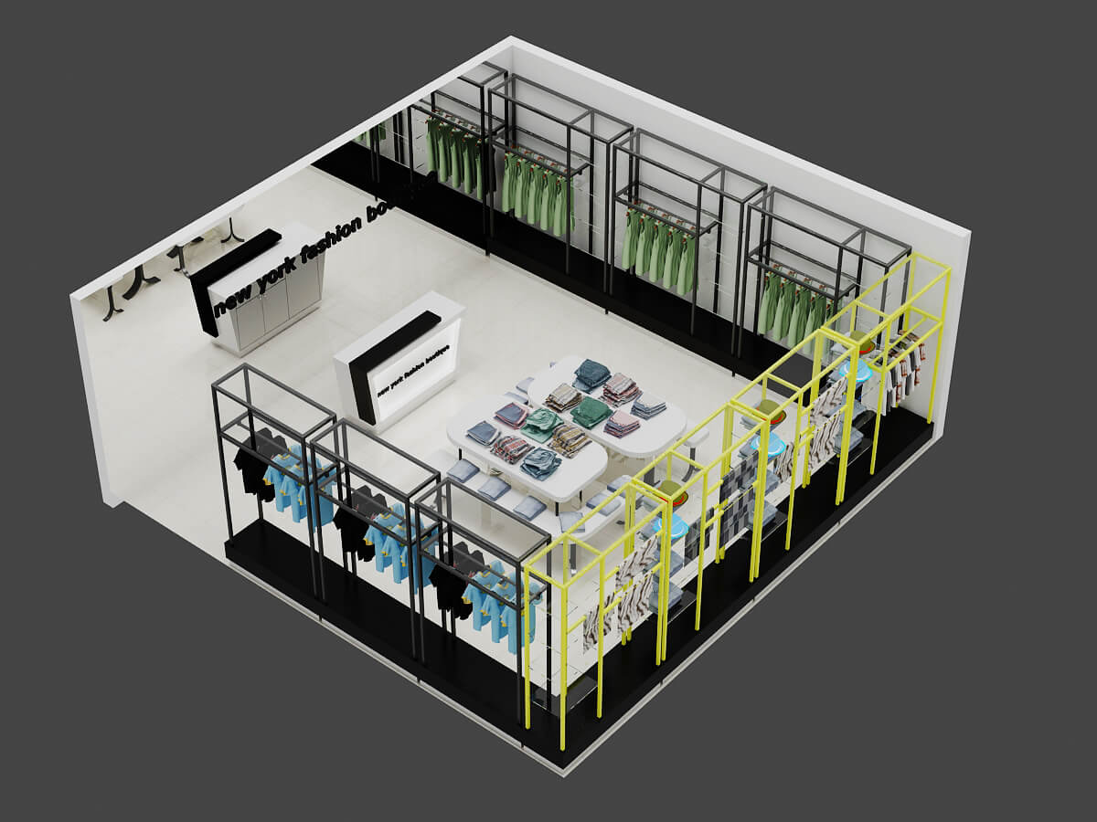 clothes shop furniture