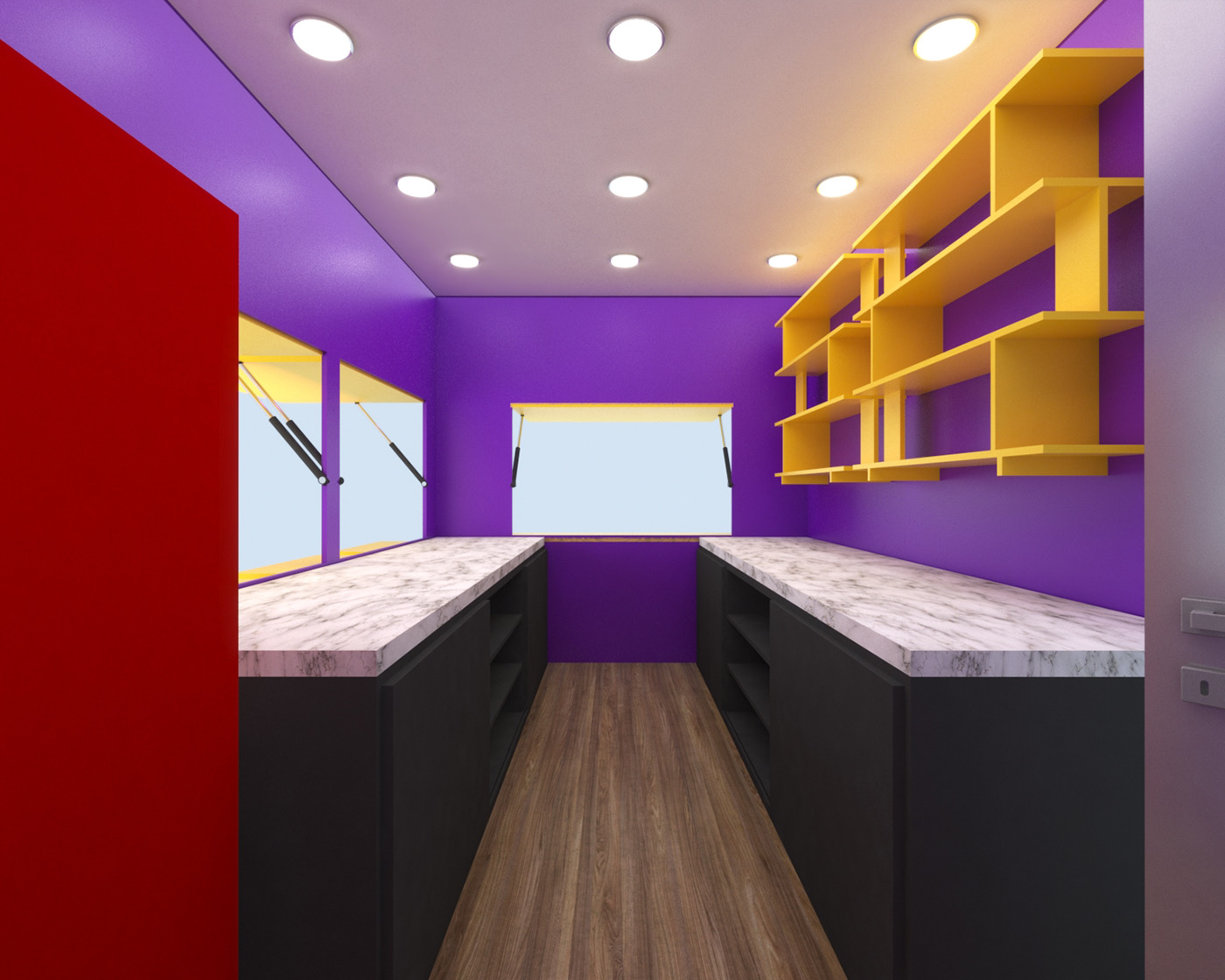 Outdoor Fast Food Kiosk 
