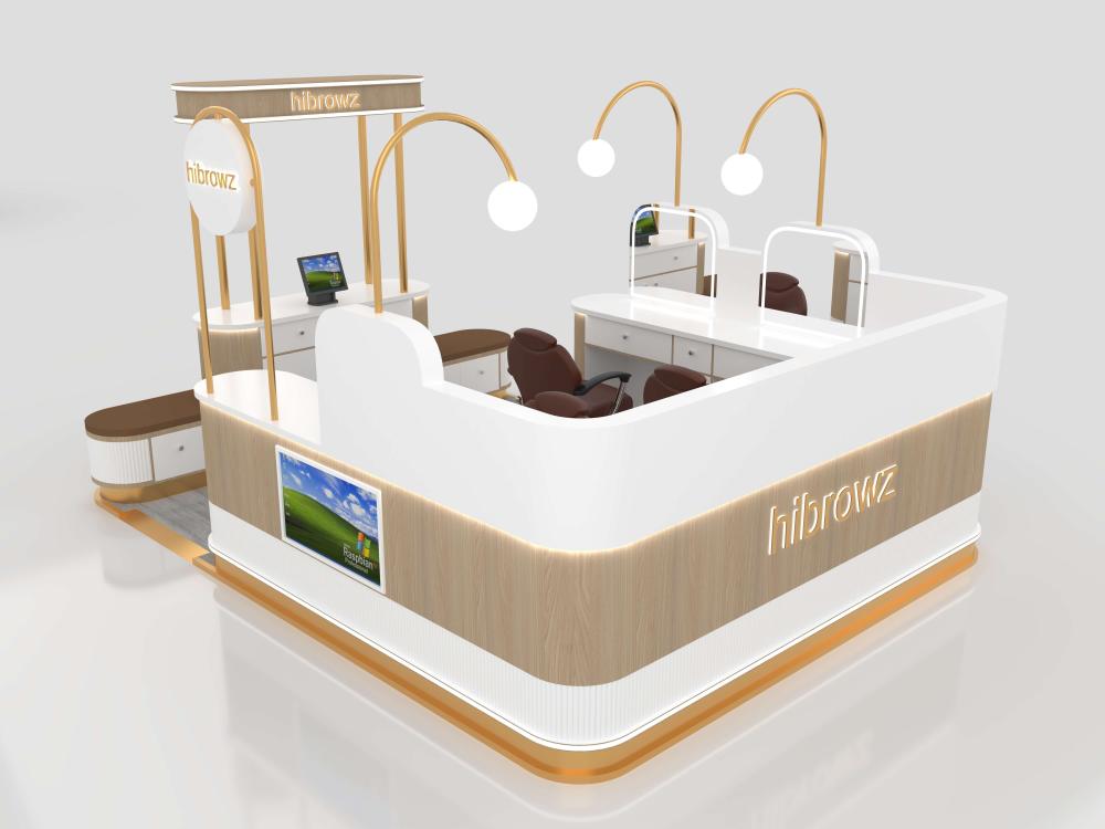 eyebrow beauty kiosk