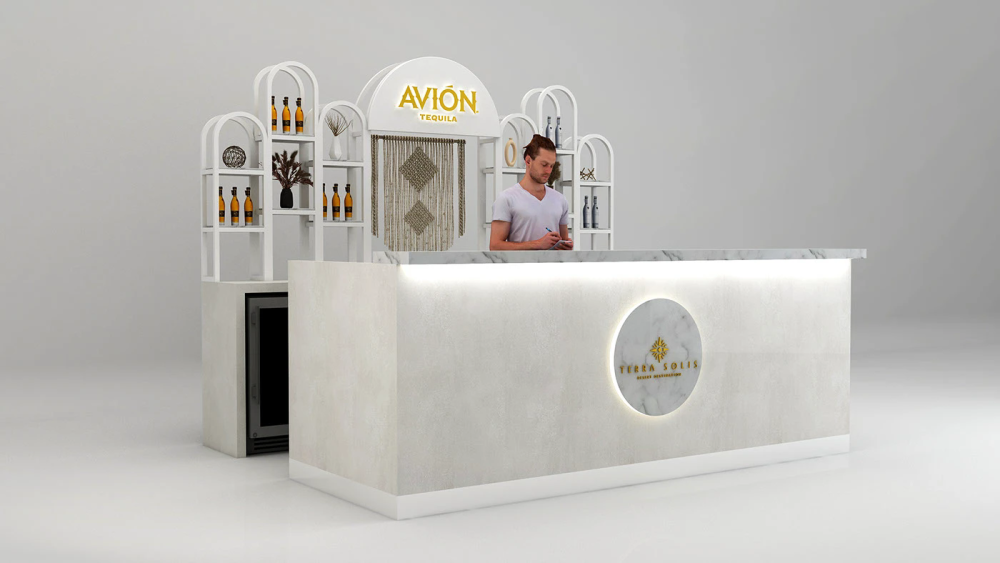 wine bar counter