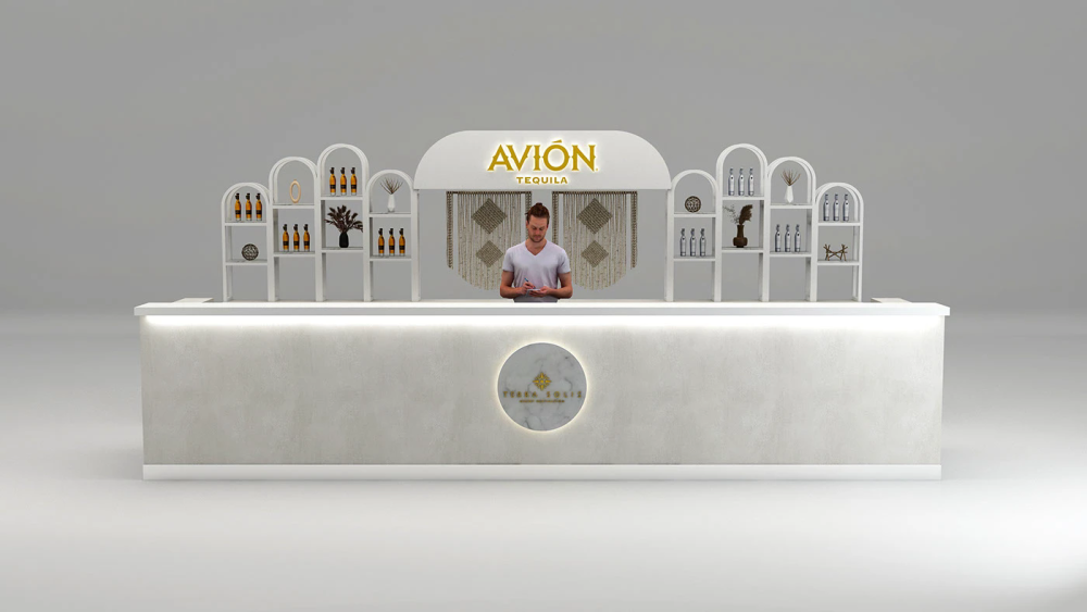 Restaurant bar counter