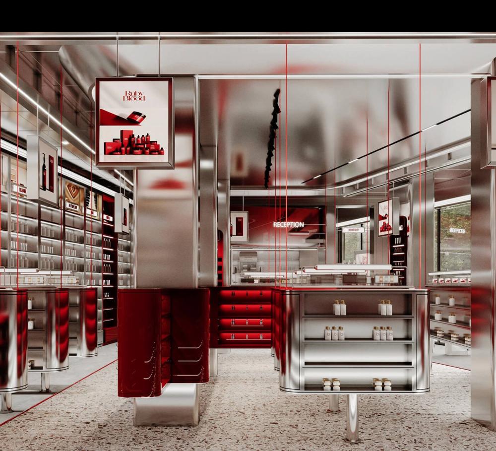 cosmetic shop design