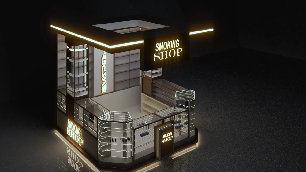 Electronic cigarette kiosk
