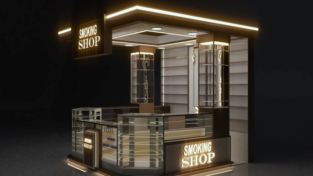 Electronic cigarette kiosk
