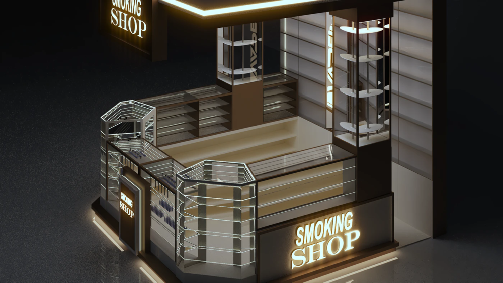 Electronic cigarette kiosk