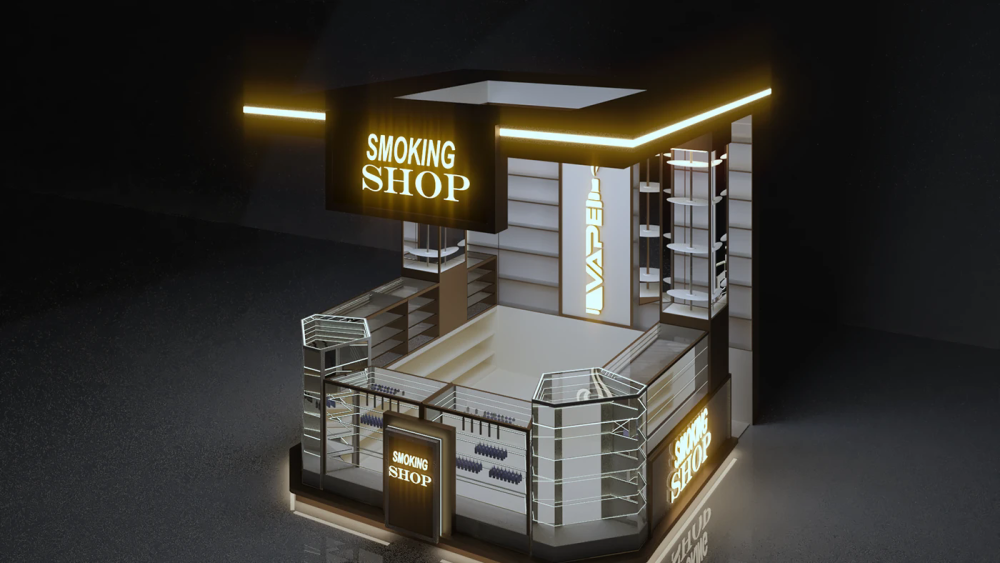 Electronic cigarette kiosk