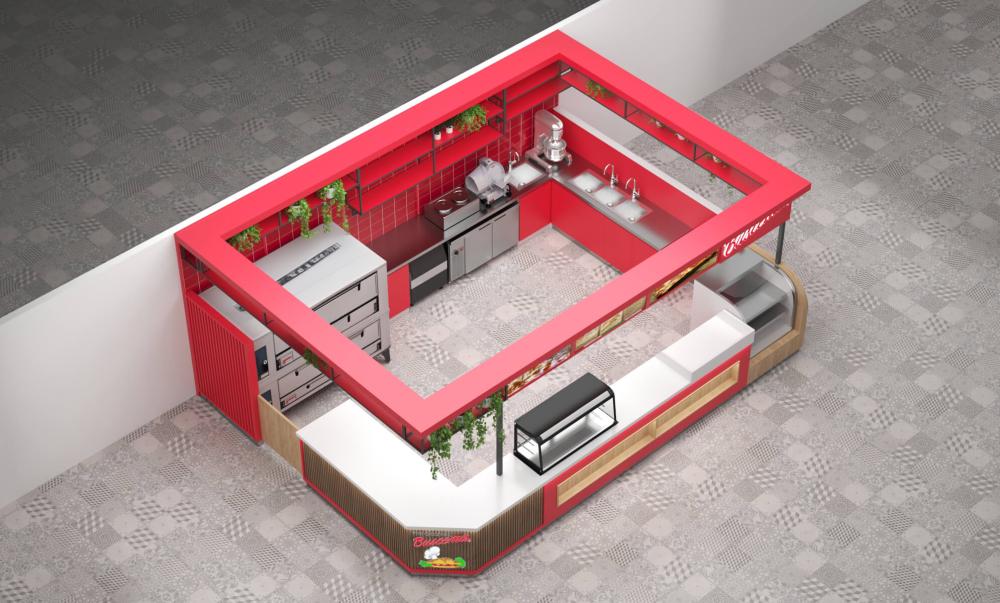 pizza kiosk design