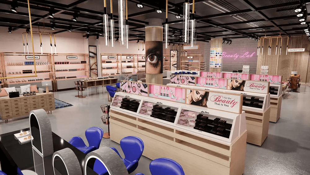 beauty salon counter