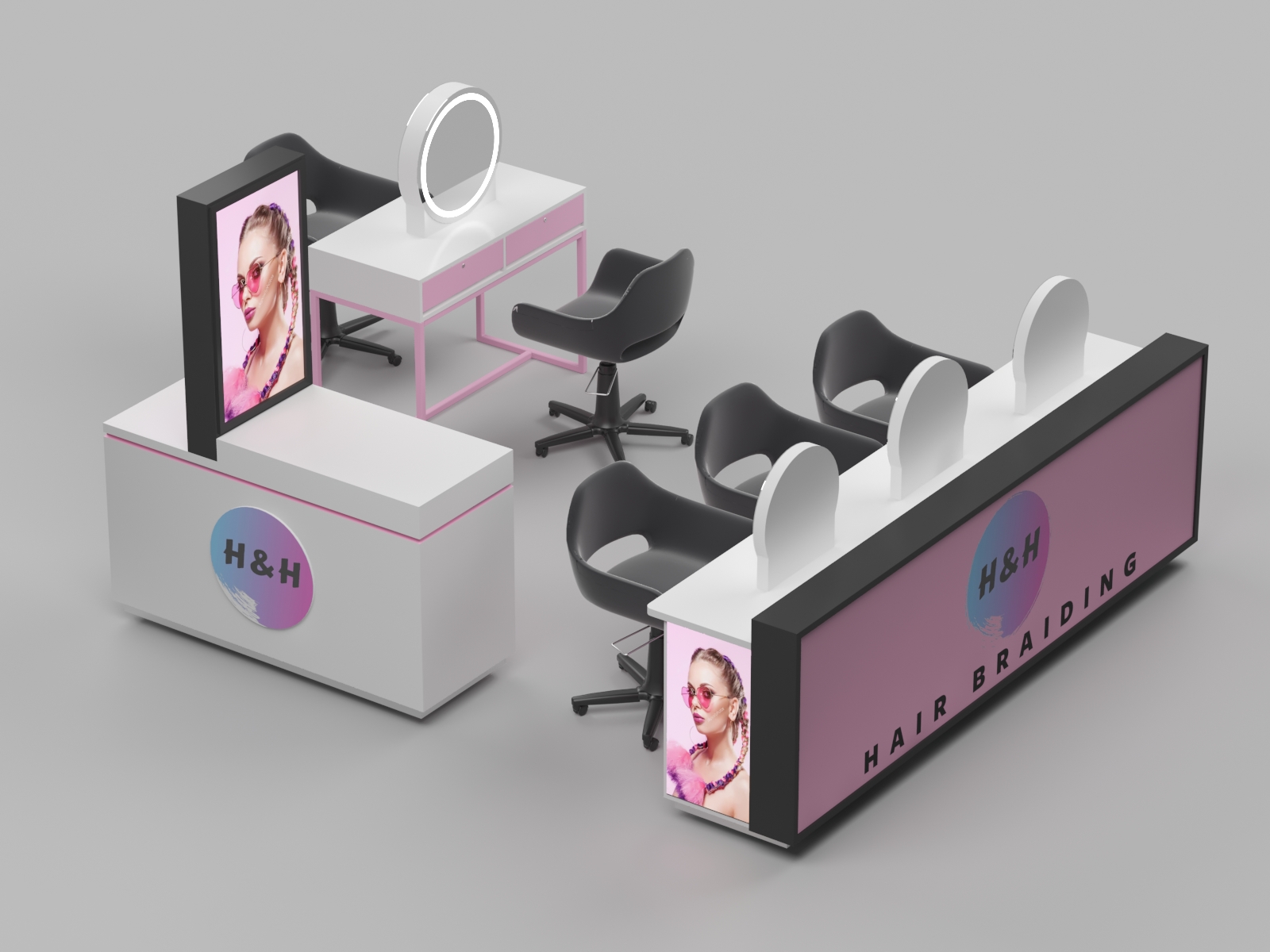 Custom Hairdressing Displays