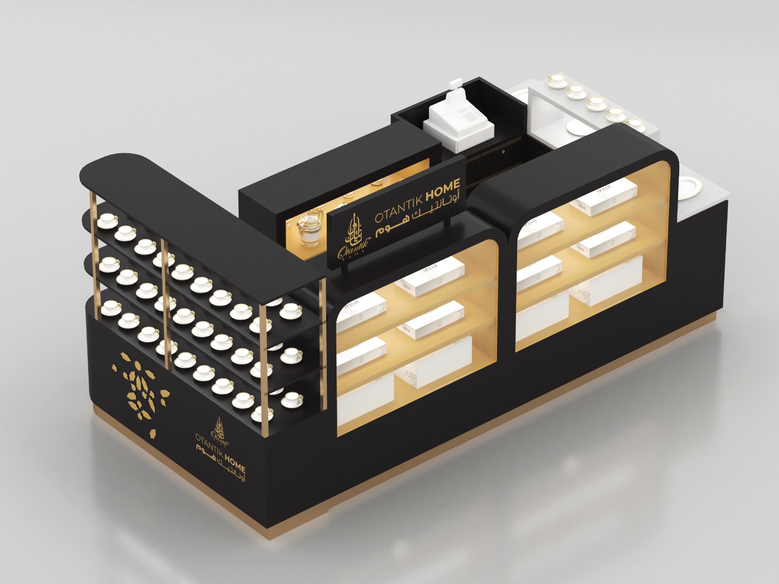  Teacup Artware Display Counter