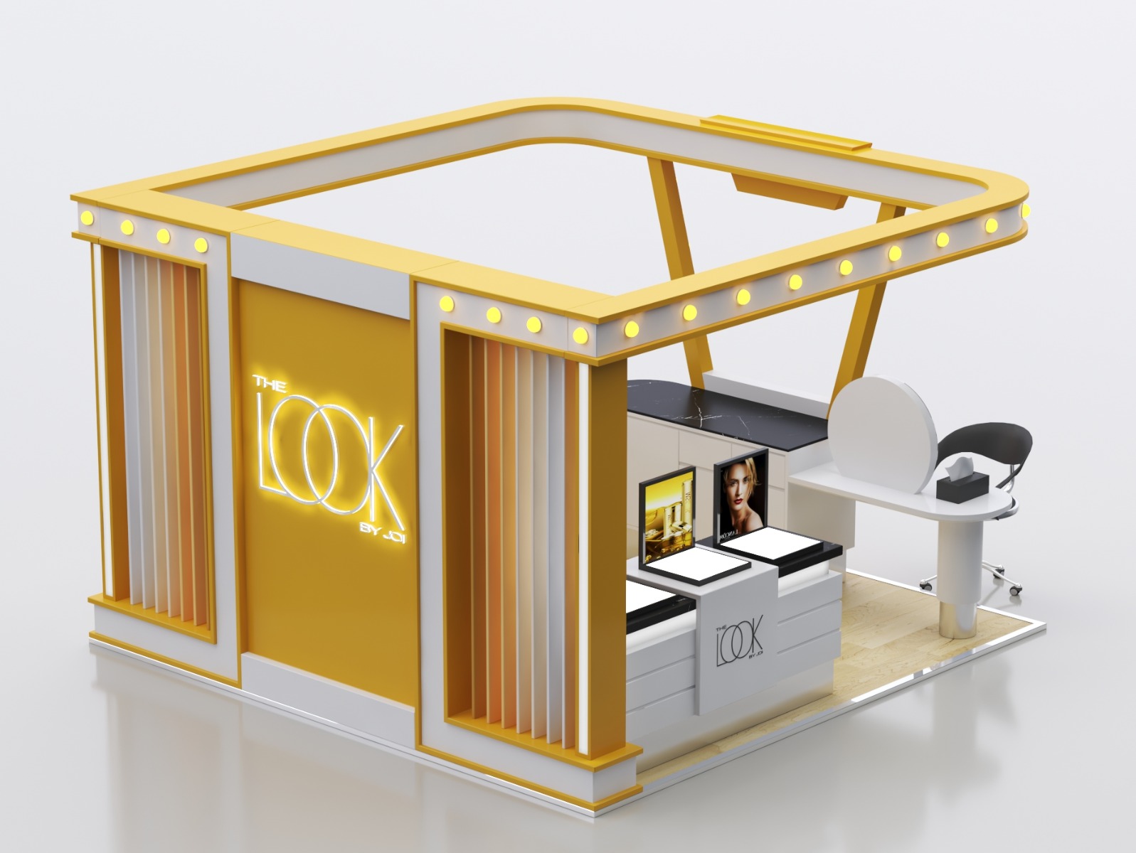 Upscale Makeup Retail Booth