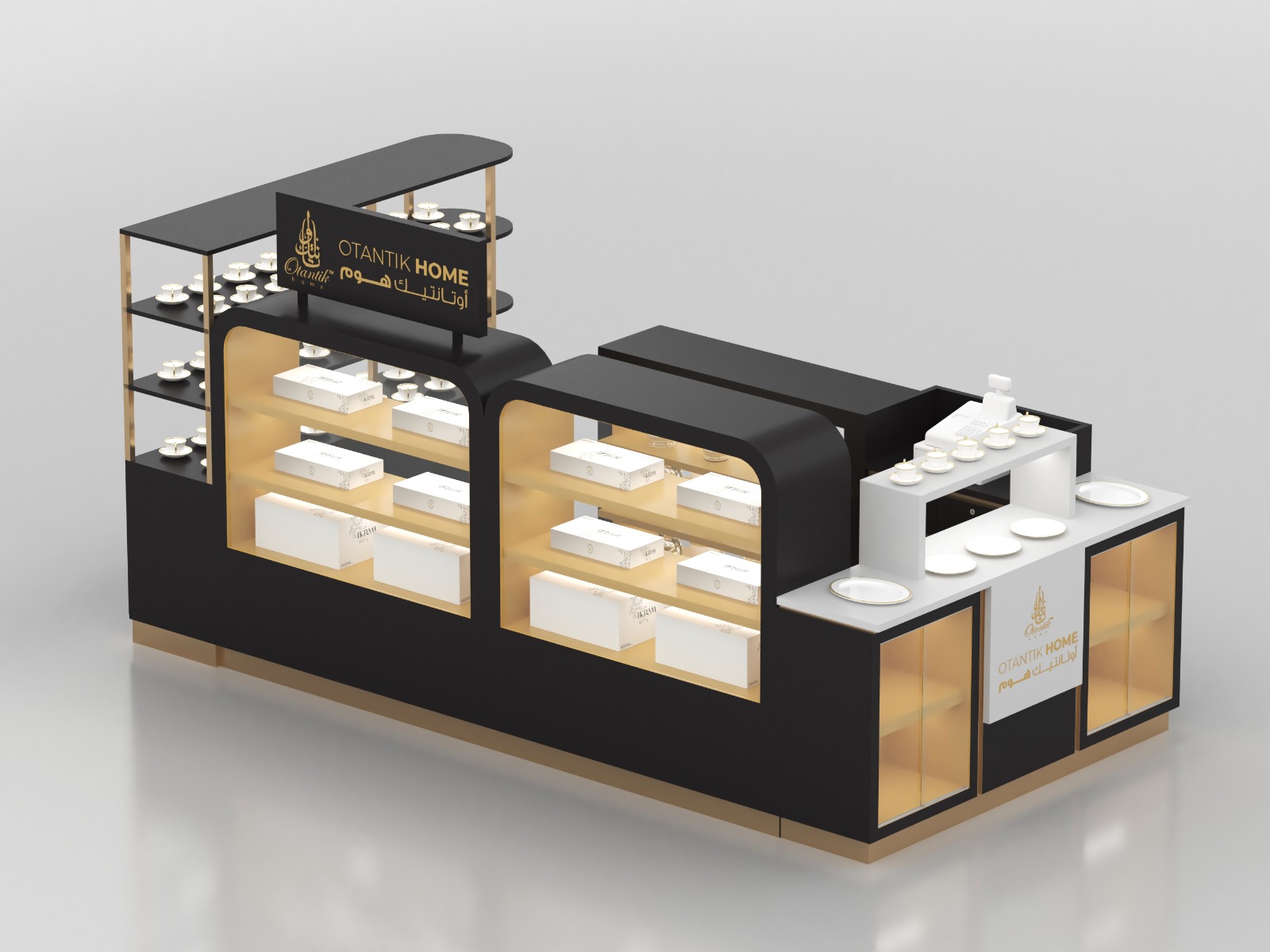  Teacup Artware Display Counter