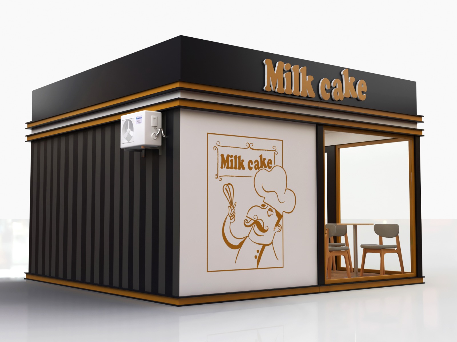 Food Booth Cake Bar Counter