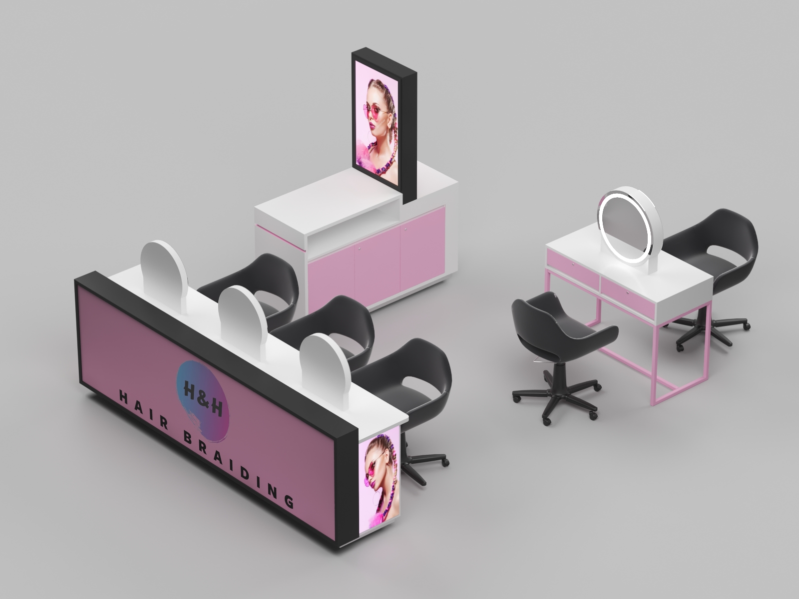 Custom Hairdressing Displays