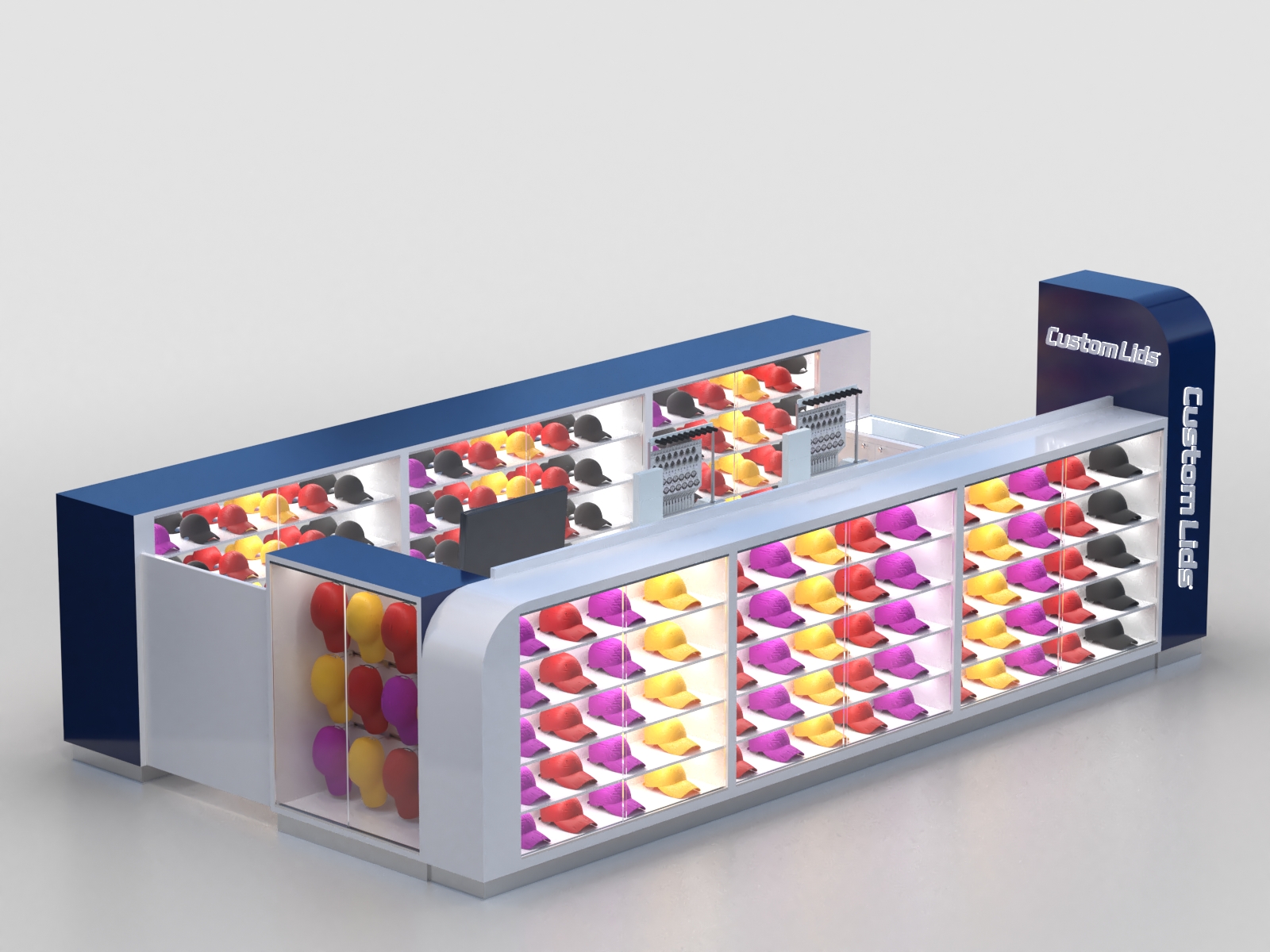 Custom Lids Retail Counter