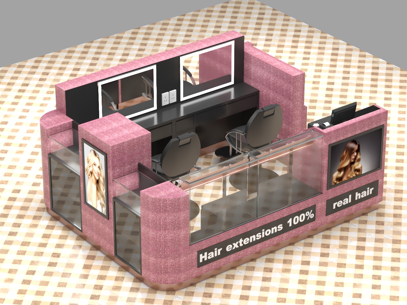 Barber Interior Booth 