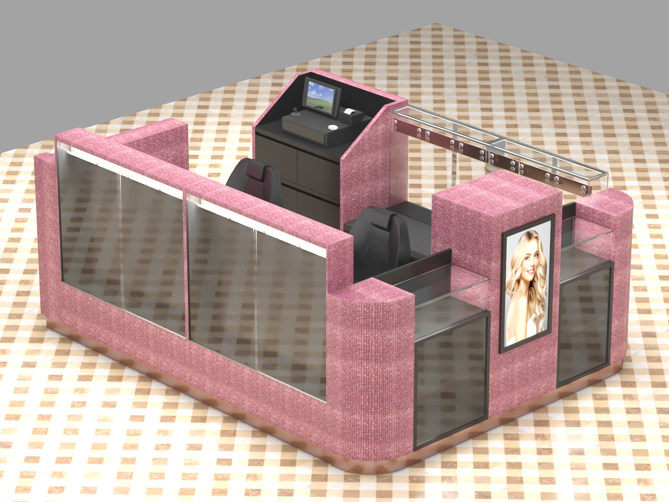 Barber Interior Booth 