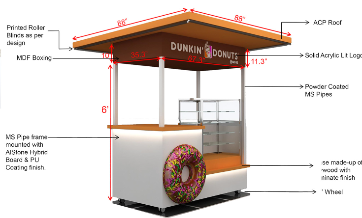 Cute Donut Cart 