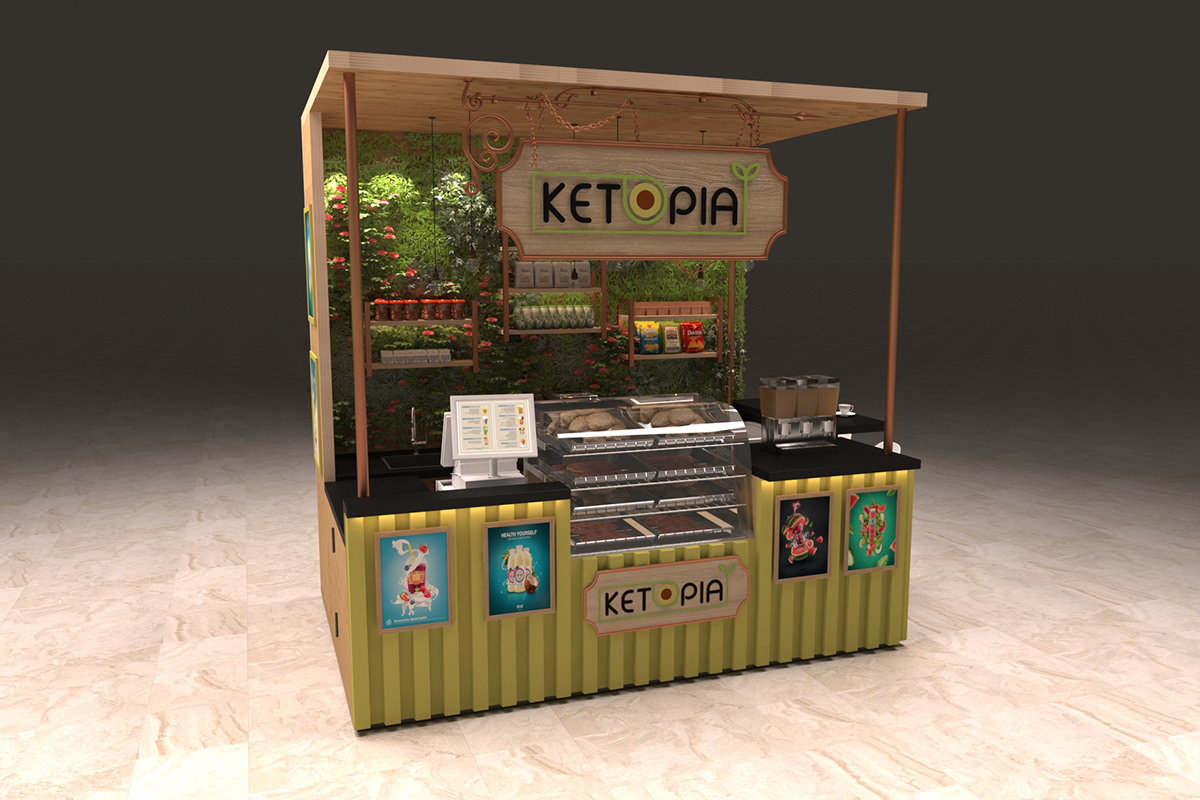 Green Plant Food Booth 