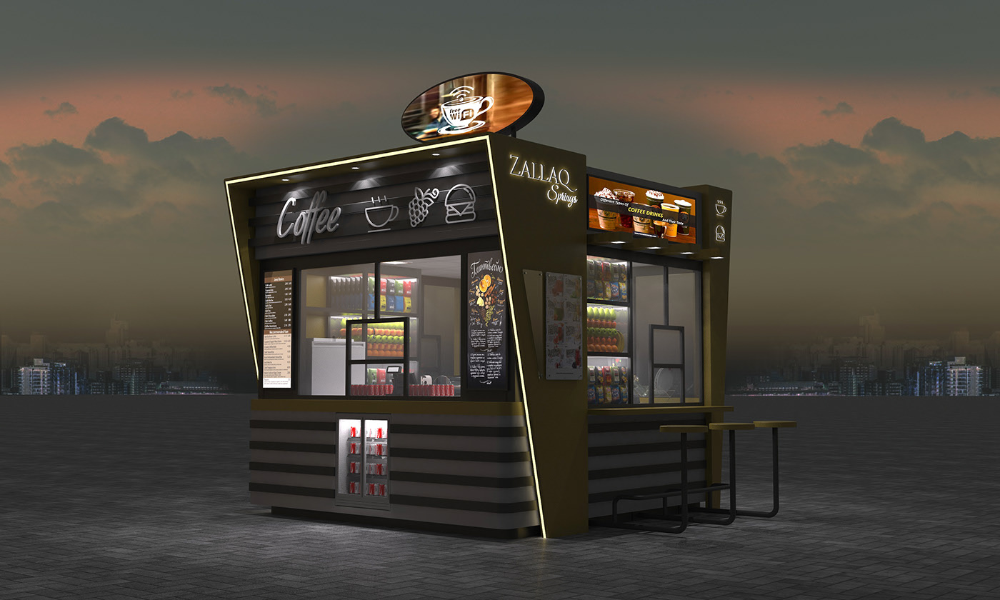 Coffee Hamburg Outdoor Kiosk 