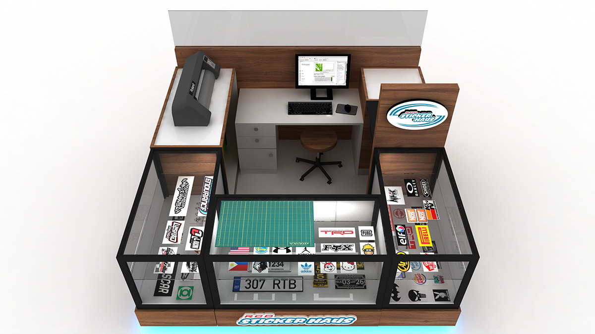 Sticker Retail Kiosk Custom