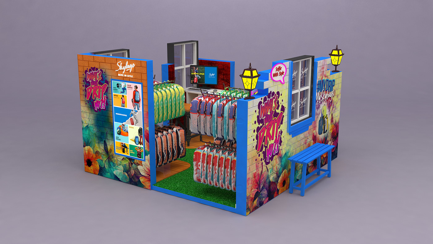 Backpacks Retail Kiosk 